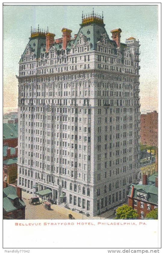 PHILADELPHIA PA Bellevue Stratford Hotel LARGE IMAGE UDB C-1905 - Philadelphia