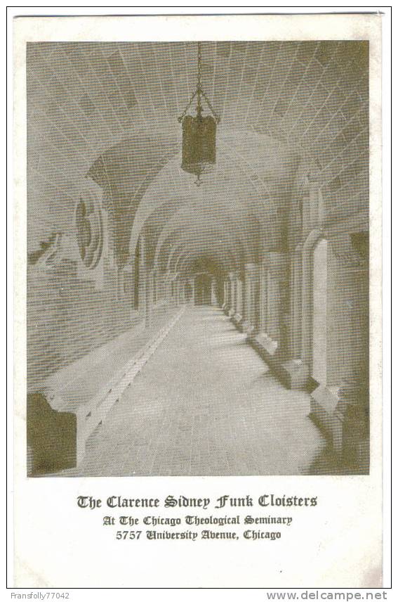 CHICAGO ILLINOIS Clarence Sidney Funk Cloisters 5757 UNIVERSITY AVENUE C-1918 - Chicago