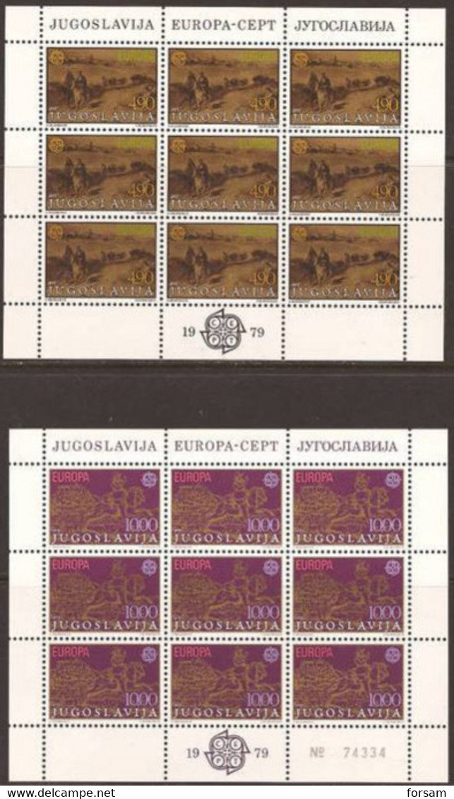 YUGOSLAVIA..1979..Michel #   1787-1788...MNH...Kleinbo Gensatz  (2 Klb.). - Unused Stamps