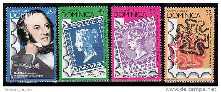 Domonica Sc608-11 Rowland Hill, Penny Blue, #1 - Rowland Hill