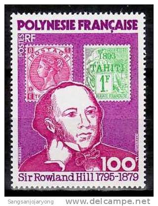 Fr. Polynesia Sc322 Rowland Hill, GB #53, Tahiti #28 - Rowland Hill