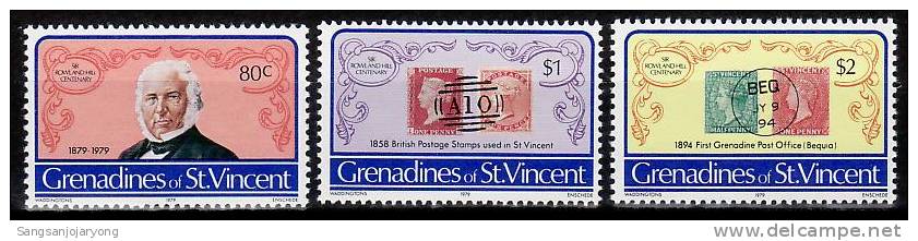 St. Vincent Grenadines Sc173-5 Rowland Hill, #41, 43... - Rowland Hill