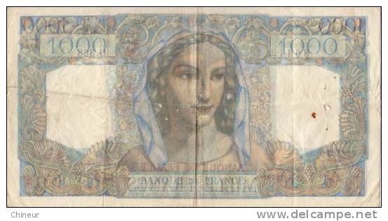 BILLET 1000 FRANCS MINERVE ET HERCULE 9 / 1/ 1947 - 1 000 F 1945-1950 ''Minerve Et Hercule''