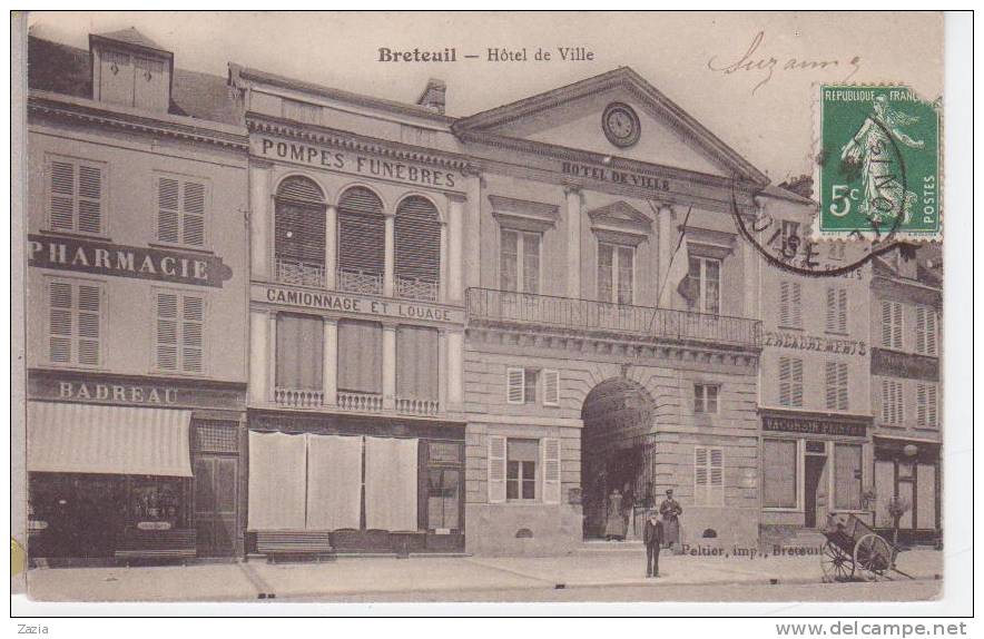 60.043/ BRETEUIL - Hôtel De Ville - Breteuil