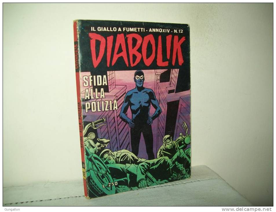 Diabolik (Astorina 1975)  Anno XIV° N. 12 - Diabolik