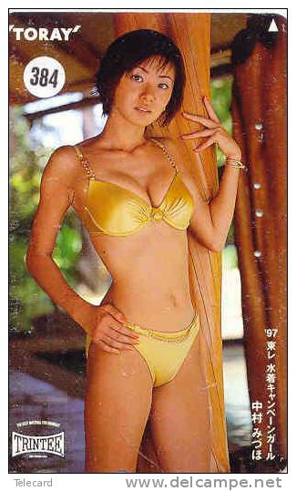 Télécarte Japan EROTIQUE (384) Sexy Lingerie Femme  EROTIC Japan Phonecard - EROTIK - EROTIEK  BIKINI BATHCLOTHES - Mode