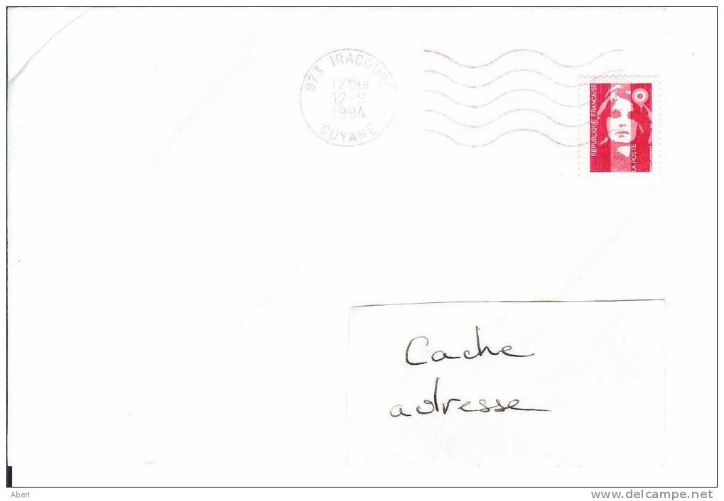 4353 IRACOUBO - GUYANE - En Rouge - Lettres & Documents