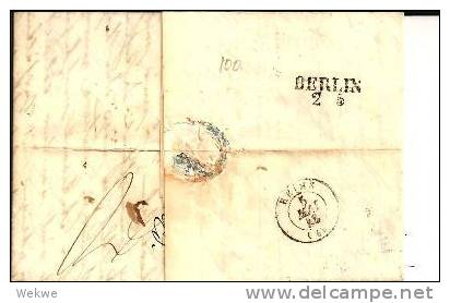 Pol095  - POLEN  -  Warschau-Reims 1848. Franco Preuss. Grenze. - ...-1860 Prephilately