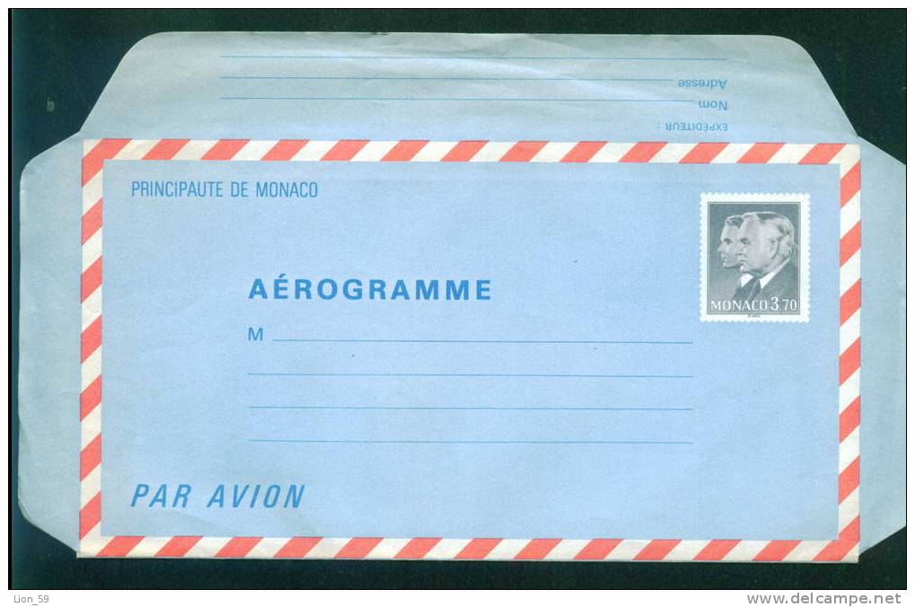 Monaco AEROGRAMME Stamped Stationery Postal Stationery  / Ae 116 - Enteros  Postales