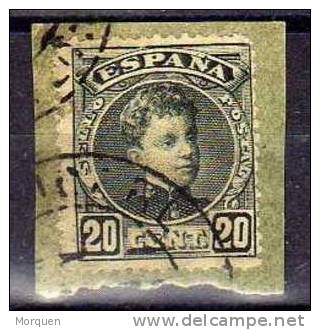 España . 20 Cts Alfonso XIII Num 247 Color Negro º - Used Stamps