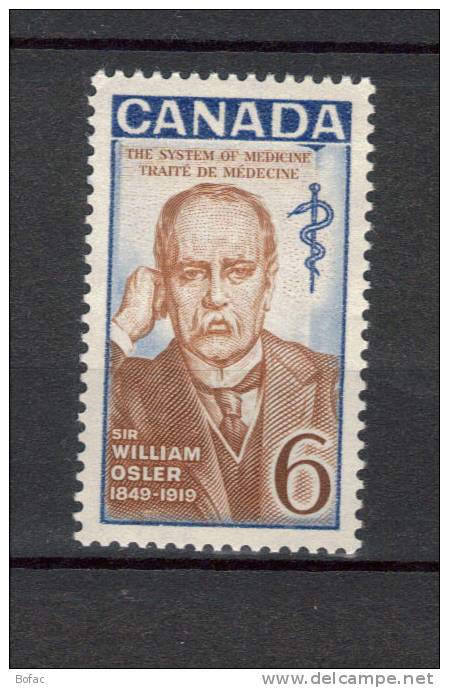 416  OBL  CANADA  Y  &  T  "sir William Osler" - Neufs