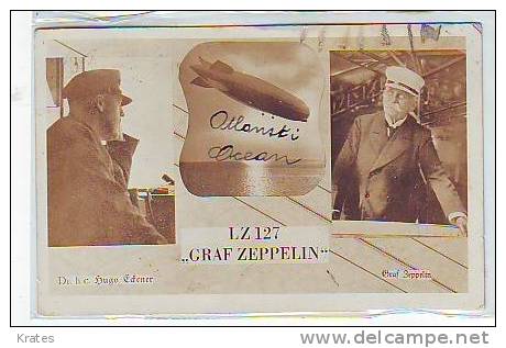Postcards - Graf Zeppelin LZ 127 - Globos