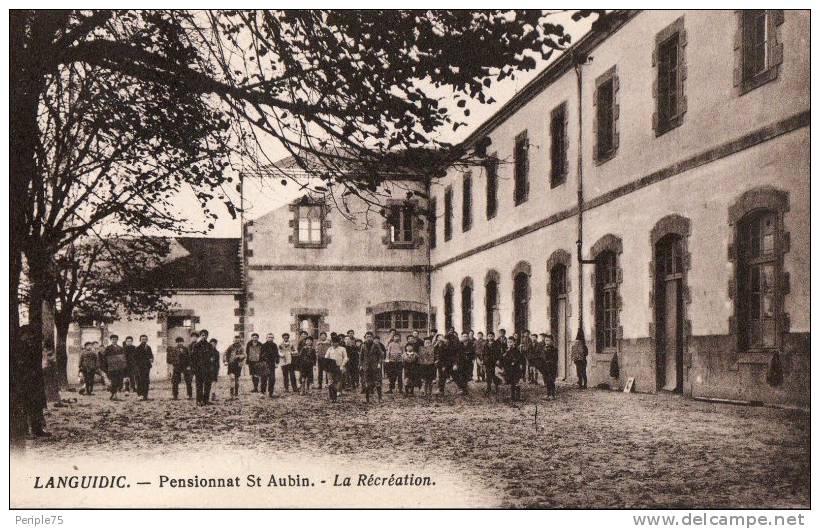 LANGUIDIC.  Pensionnat St Aubin.  La Récréation. - Sonstige & Ohne Zuordnung