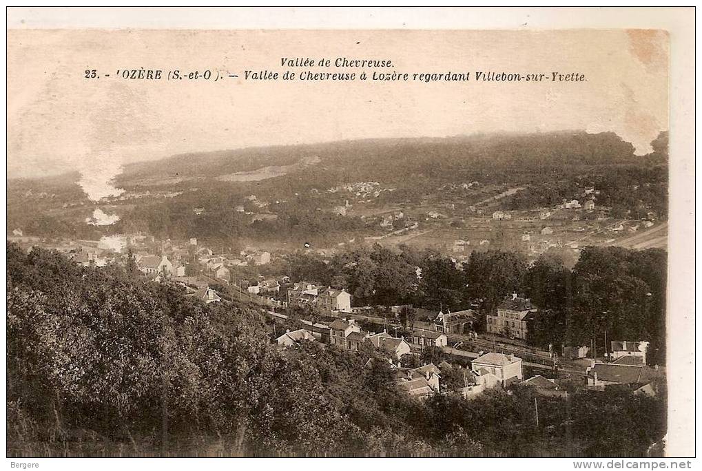 CPA LOZERE. Vallée De Chevreuse à Lozére Regardant Villebon Sur Yvette, - Autres & Non Classés