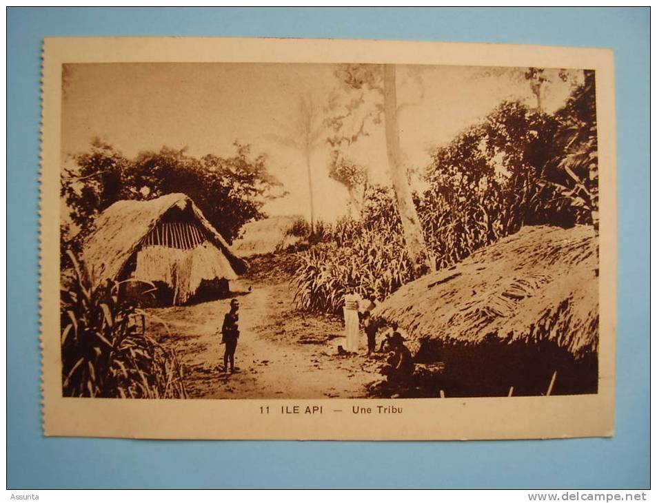 Polynésie Française -  Ile Api - Une Tribu  - Animée - Polynésie Française