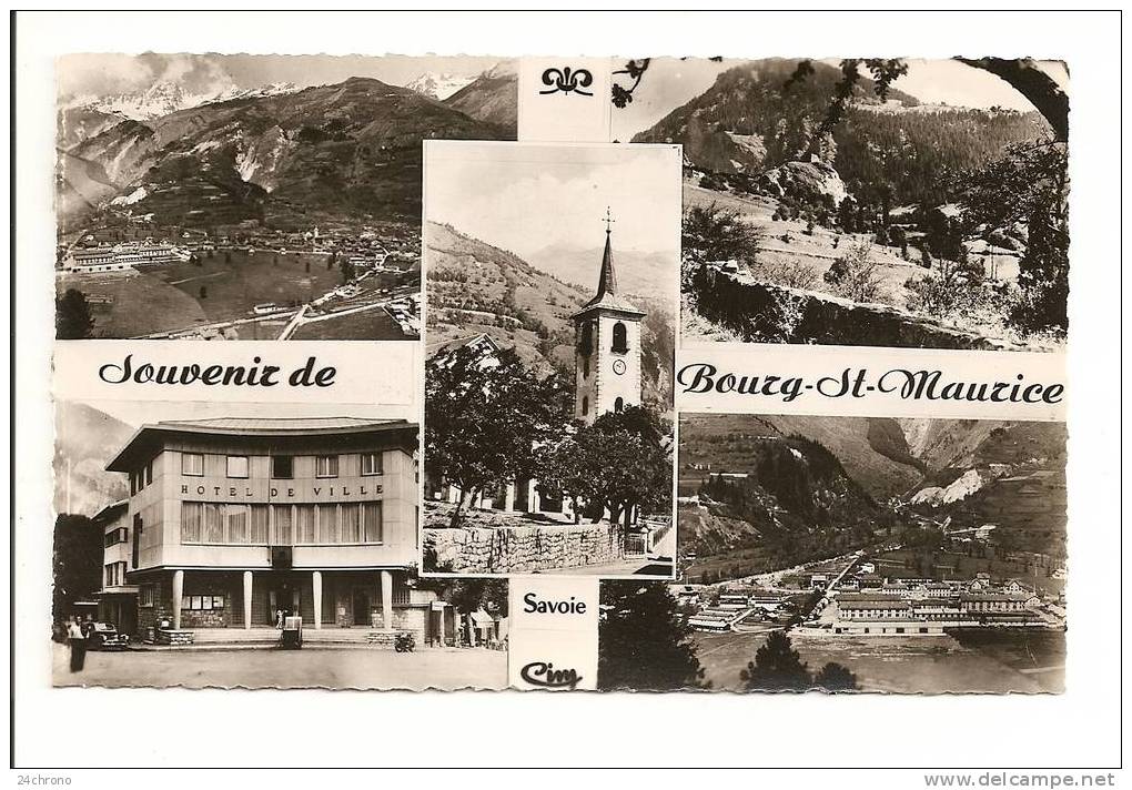 Bourg Saint Maurice: Souvenir, Multi Vues (09-929) - Bourg Saint Maurice