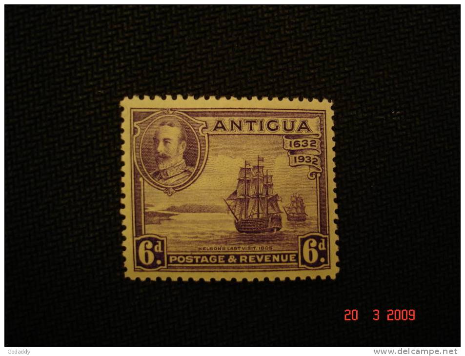 Antigua 1932 King George V   6 D  SG 87  MH - 1858-1960 Crown Colony