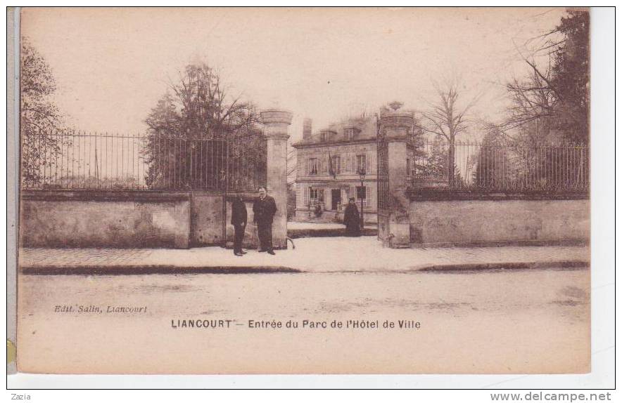 60.144/ LIANCOURT - Entrée Du Parc De L'hôtel De Ville - Liancourt