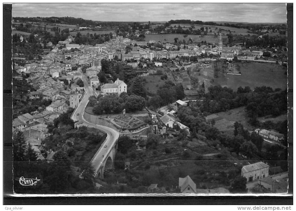 24 NONTRON Vue Générale Aérienne, Panorama, Coté Sud, Ed CIM, CPSM 10x15, 195? - Nontron