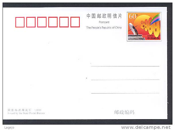 CHINE PYP1999/4 Millénaire - Postkaarten