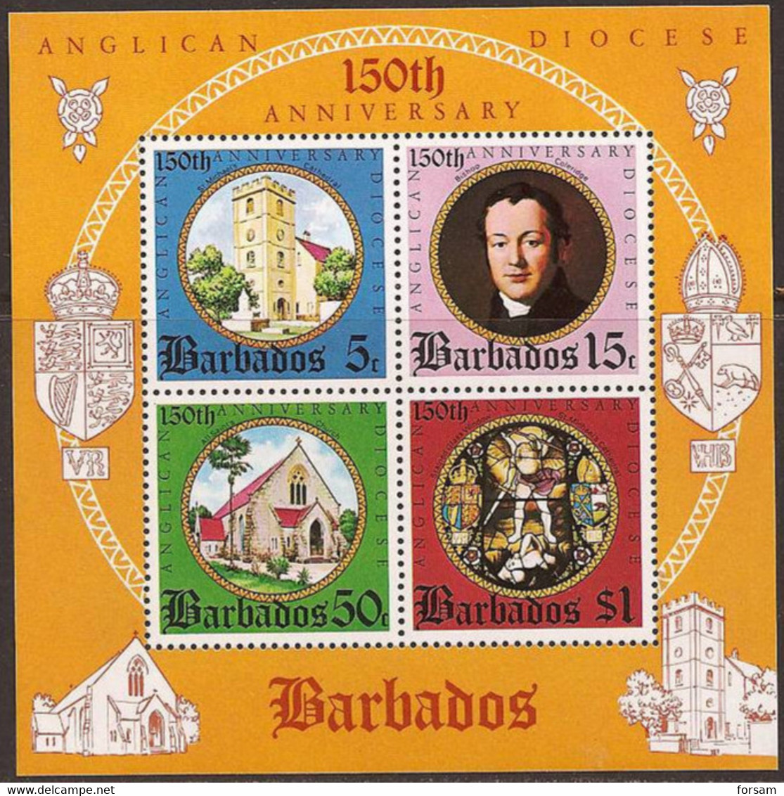 BARBADOS..1975..Michel # Block 6 (# 389-392)...MNH. - Barbades (1966-...)