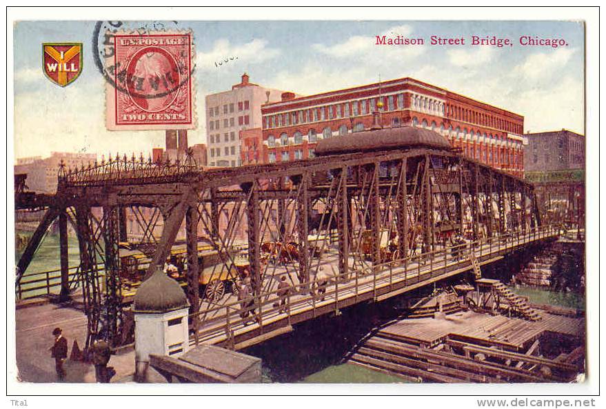 C9588 - Madison Street Bridge, CHICAGO - Chicago