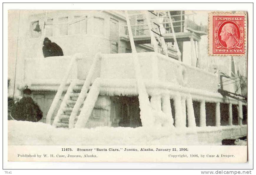 C9631 - Steamer " Santa Clara" Juneau, January 21, 1906 - Juneau