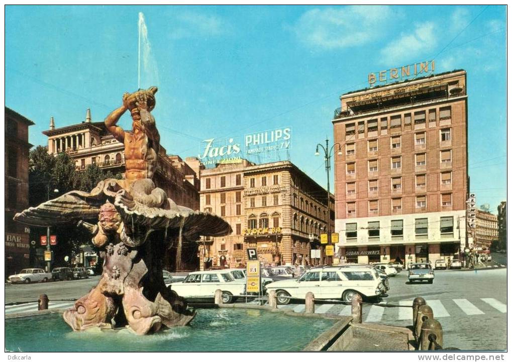 Roma - Piazza Barberini - Plaatsen & Squares