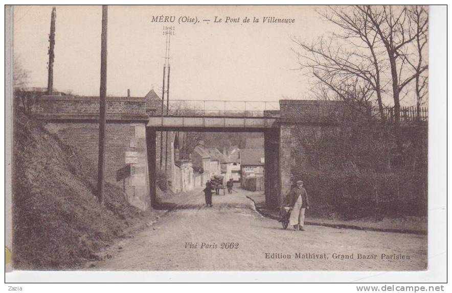 60.188/ MERU - Le Pont De La Villeneuve - Meru