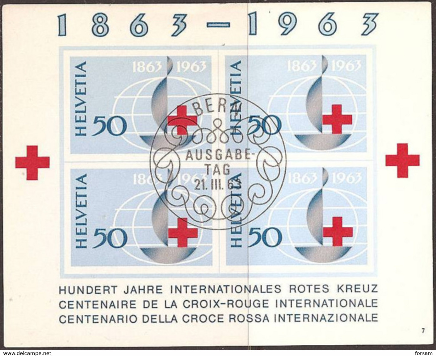 SWITZERLAND..1963..Michel# Block 19 ...used. - Blocs & Feuillets