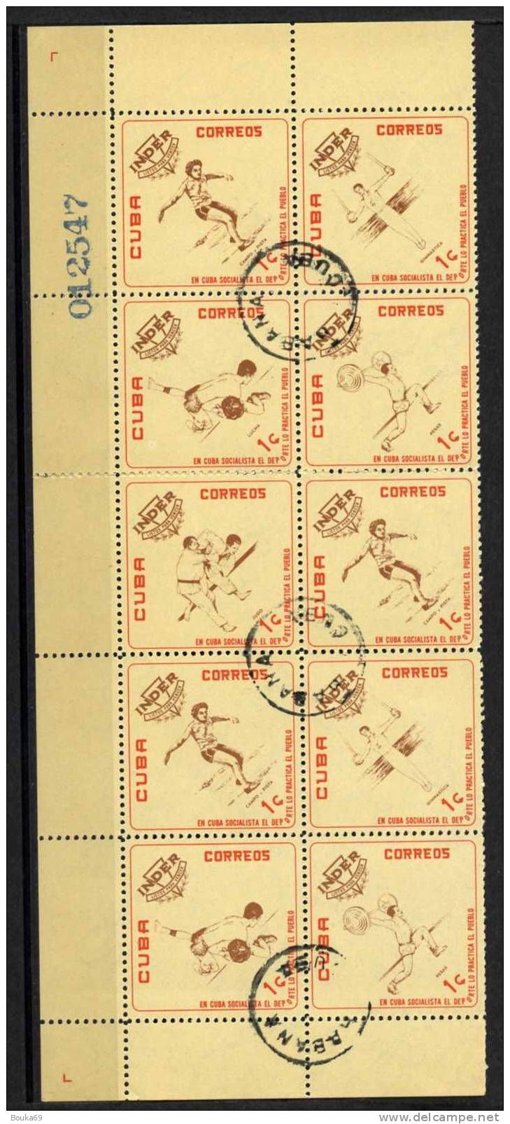 CUBA 1962 "INSTITUT NATIONAL DES SPORTS" - Gymnastics