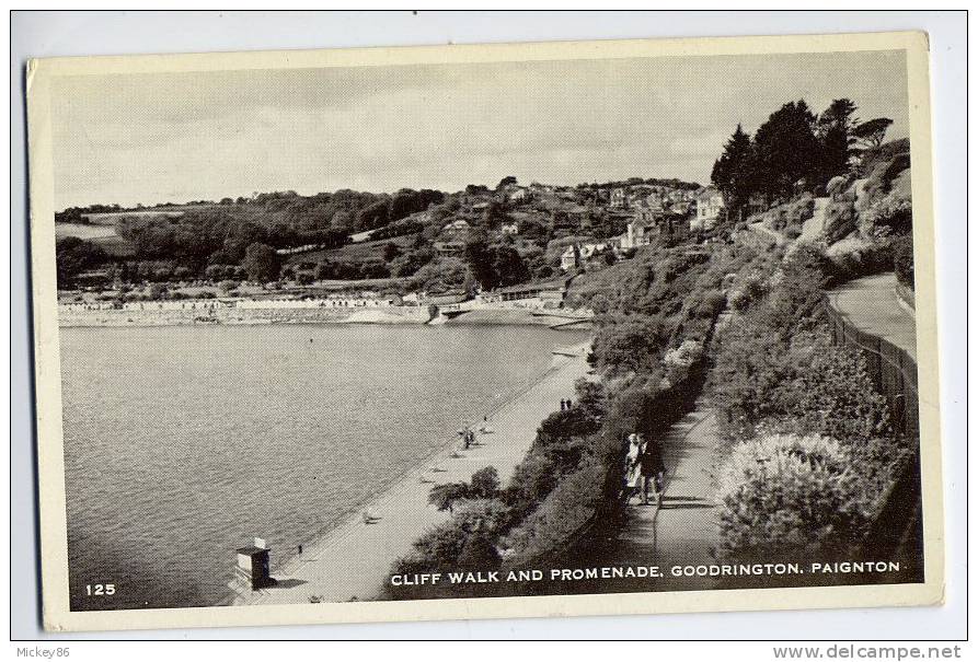 U.K----PAIGNTON-- 1955---Cliff Walk And Promenade, Goodrington  N° 125 - Paignton