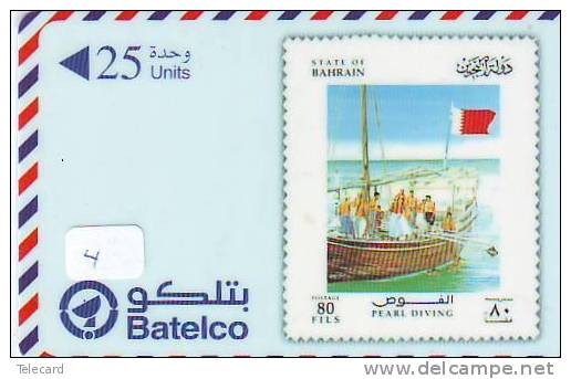 Timbres Sur Télécarte STAMPS On PHONECARD (4) Bahrain - Stamps & Coins