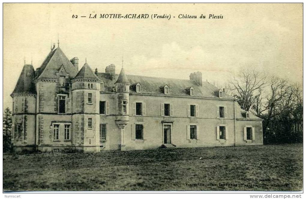 CPA...LA MOTHE ACHARD...LE CHATEAU DU PLESSIS... - La Mothe Achard