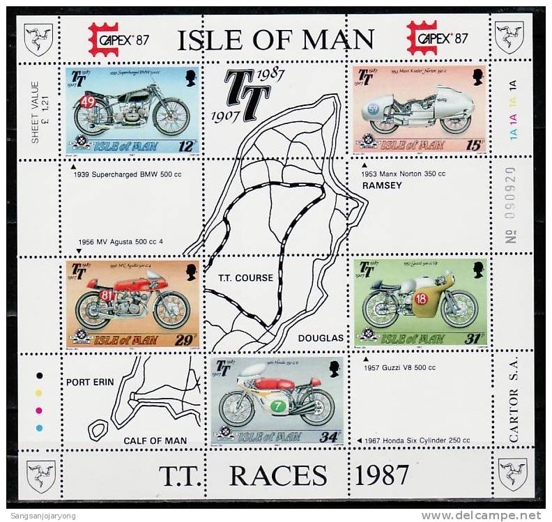 Isle Of Man Sc339a Motor Races - Automovilismo