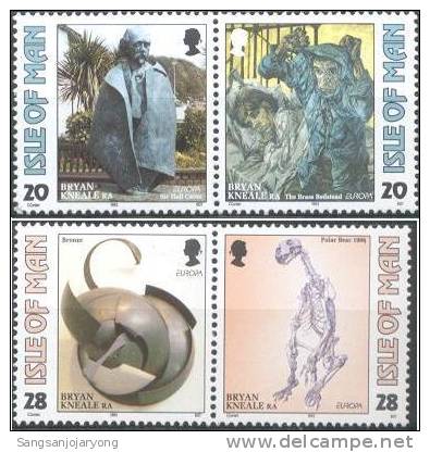 Isle Of Man Sc558-61 Europa. Contemporary Art - 1993