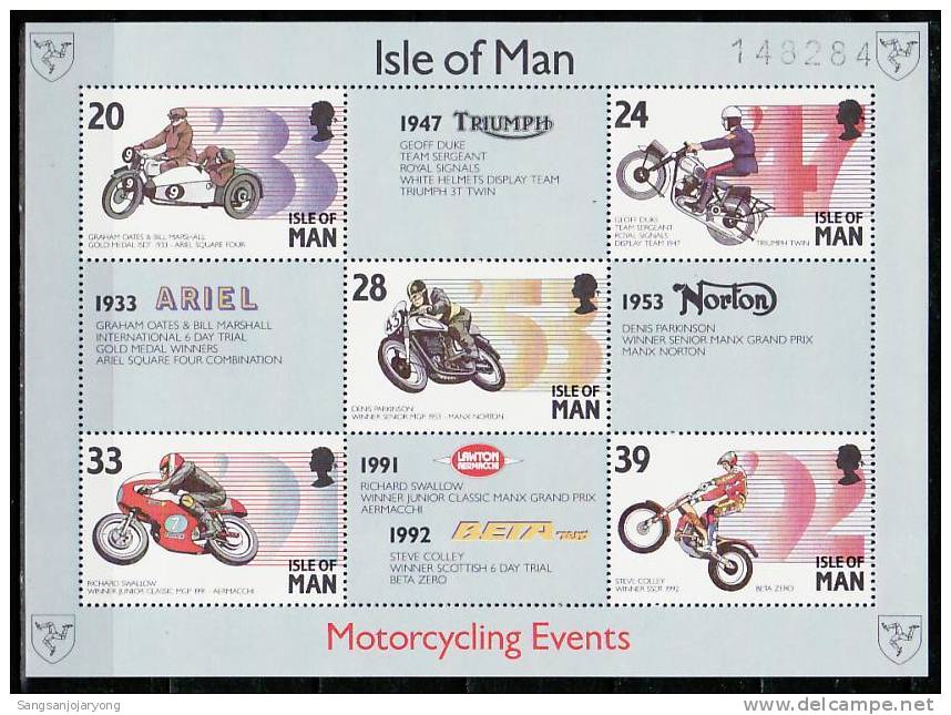 Isle Of Man Sc566a Motorcycling - Motorbikes