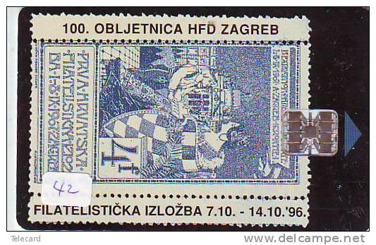Timbres Sur Télécarte STAMPS On PHONECARD (42) Croatia - Briefmarken & Münzen