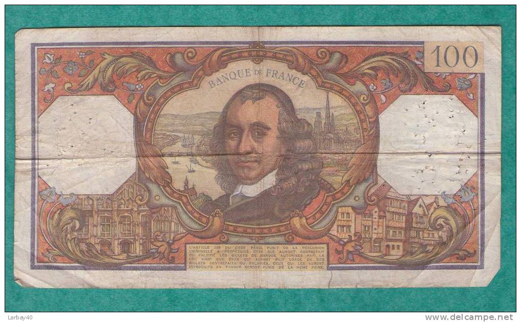 1 Billet De 100 Francs 1969 - 100 F 1964-1979 ''Corneille''