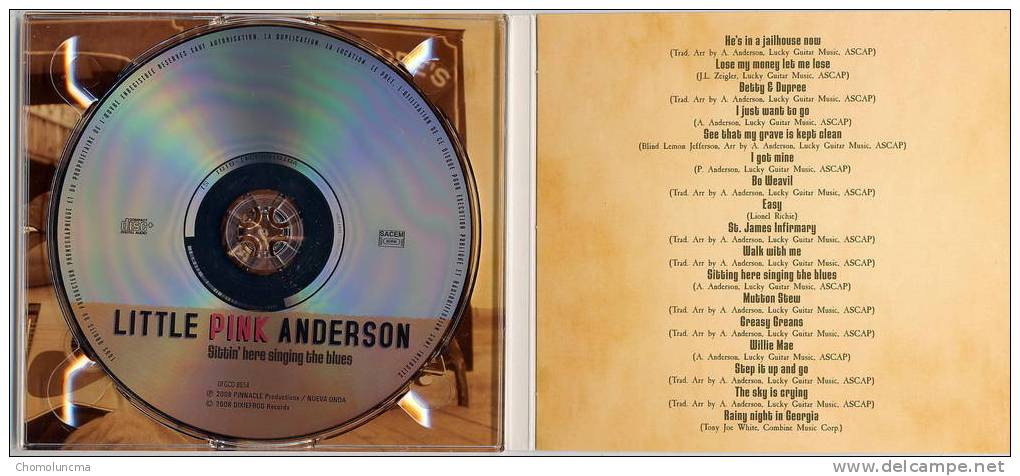 Blues Roots  LITTLE PINK ANDERSON +vidéo+ Biography Anglais Français - Blues