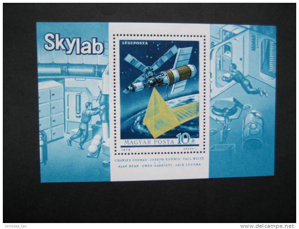 Ungarn 1973 Raumstation Skylab Block Mi 101A Postfrisch - Europa