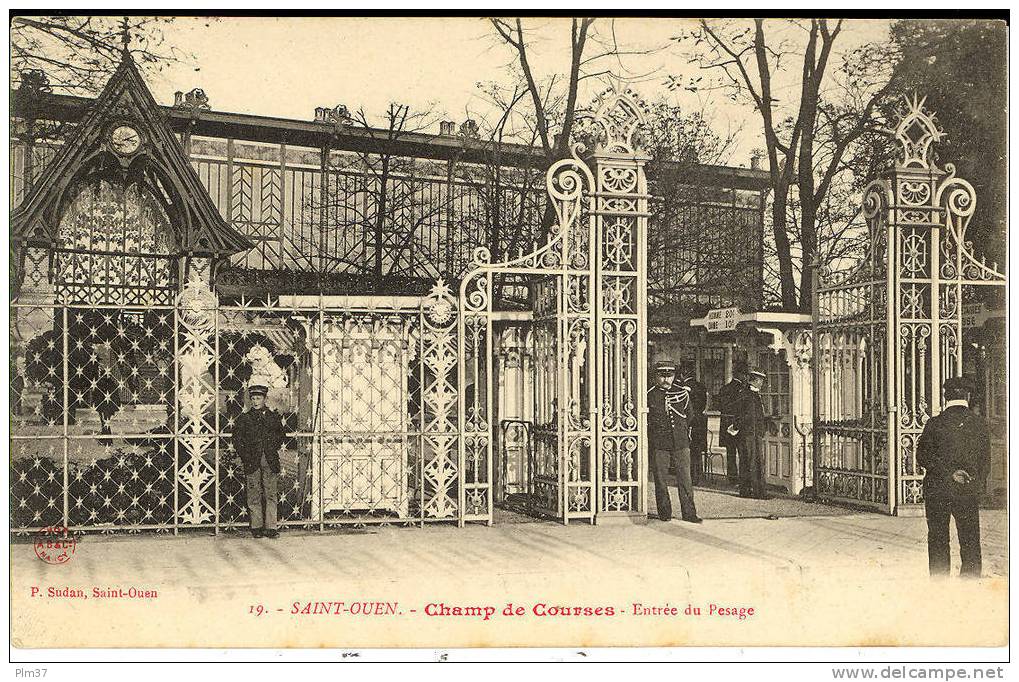 SAINT OUEN -  Champ De Courses - Entrée Du Pesage - Voy. 1904 - Saint Ouen