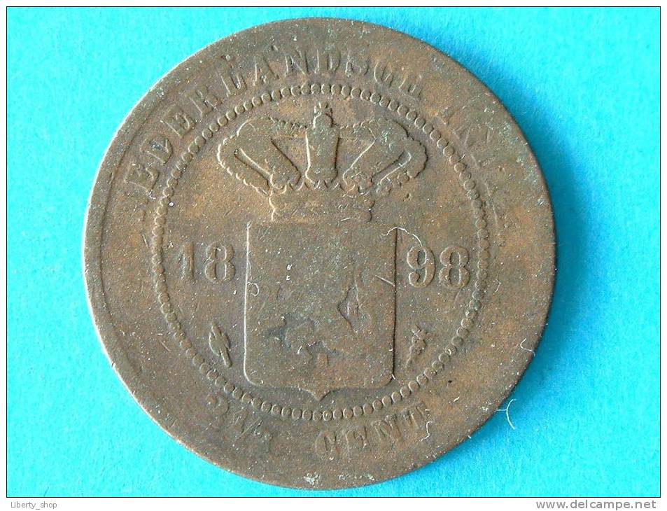 2 1/2 CENT KOPER  - 1898  ! - Dutch East Indies