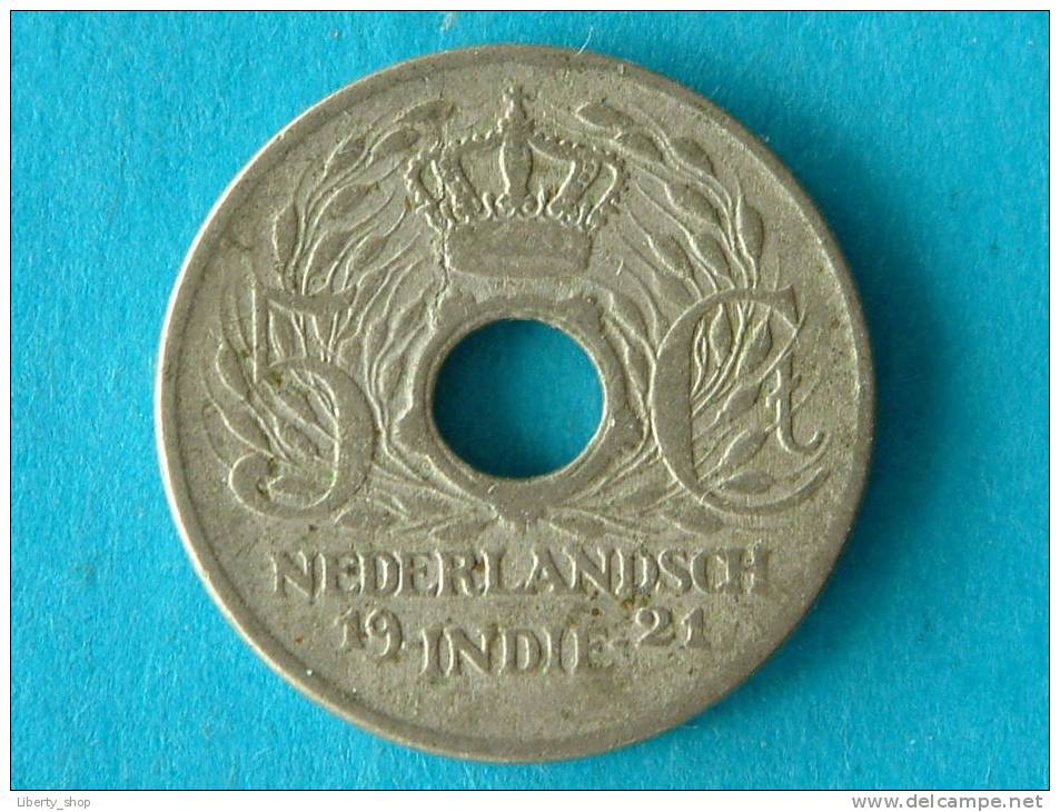 5 CENT Nikkel  - 1921  ! - Indes Neerlandesas