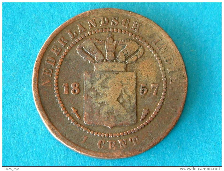 1 CENT - KOPER / 1857 ! - Indes Neerlandesas