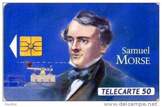 @+ Télécarte Samuel Morse - 50U - Gem1 - 03/93. REF : F340 - 1993