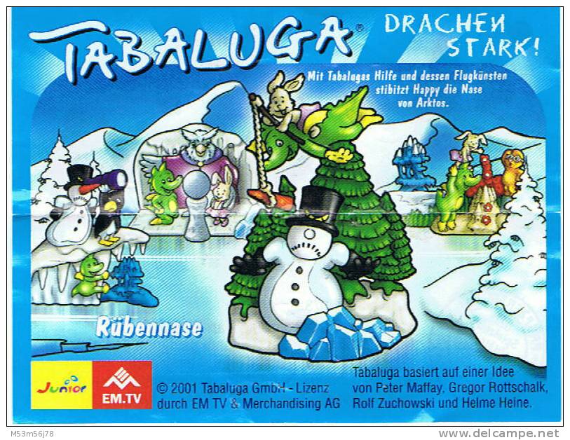 Tabaluga Drachen Stark 2001 - Rübennase Mit BPZ - Maxi (Kinder-)