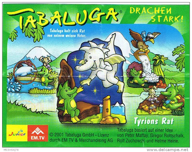 Tabaluga Drachen Stark 2000 - Tyrions Rat Mit BPZ - Maxi (Kinder-)