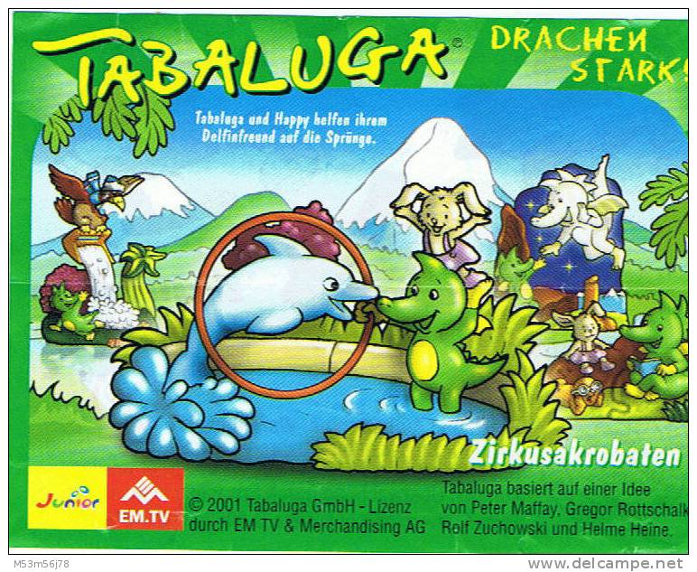 Tabaluga Drachen Stark 2000 - Zirkusakrobaten Mit BPZ - Maxi (Kinder-)