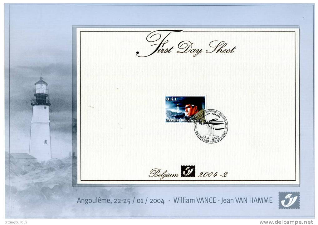 XIII. SOUVENIR ANGOULÊME 2004.  William VANCE - Jean VAN HAMME. La Poste Belge. Pièce De Collection épuisée ! - XIII